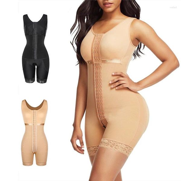 Shapers femininos completos shapewear bodysuit emagrecimento roupa interior mulheres preto laço cintura treinador cinto abertura virilha