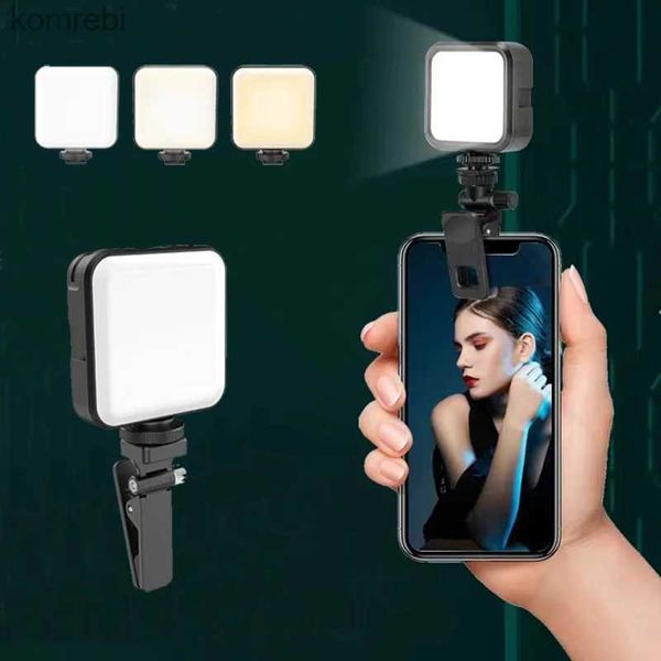Selfie Lights Selfie Light Telefon için Iphone Webcam LED lamba Mobil Akıllı Telefon Cep Telefonu Fotoğrafları Video Fotoğrafları Kayıt Lightingl240116