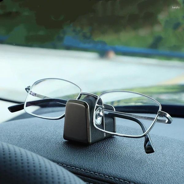 Acessórios interiores suporte de óculos do carro universal auto óculos organizador suporte auto adesivo painel base armazenamento protetor