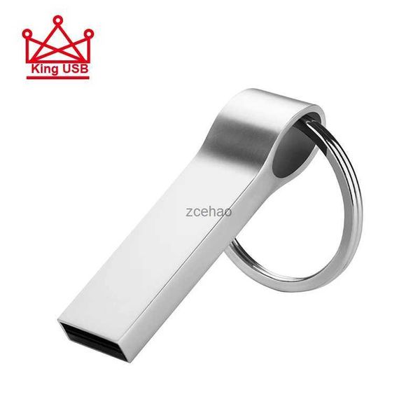 USB flaş sürücüler metal USB Flash Drive 64GB 32GB 16GB 8GB 4GB kalem sürücüsü pendrive su geçirmez gümüş u disk memoria cel usb sopa hediye zinciri