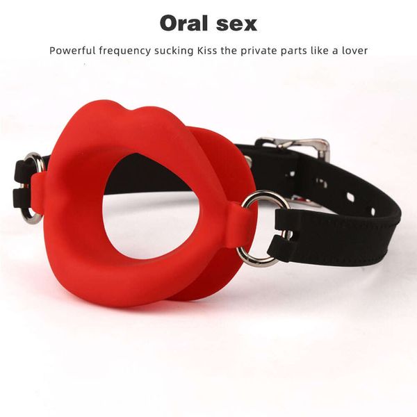Секс-игрушка-массажер, силиконовая фиксация для полости рта, уплотнительное кольцо, пробка для рта, открытый кляп, игрушки для пар, магазин, БДСМ, связывание, сдержанность, форма губ