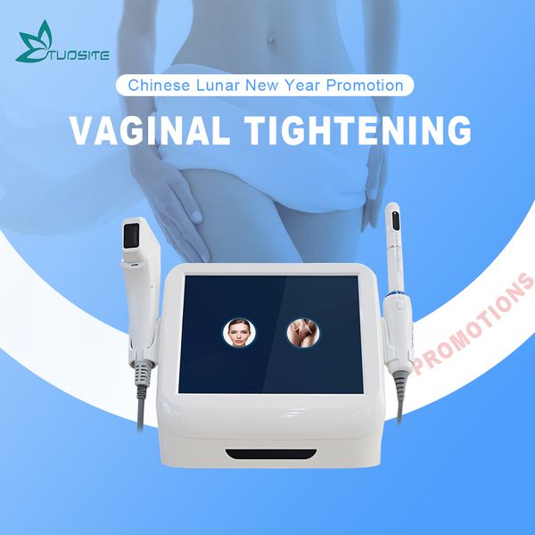 2024 novo 2 em 1 máquina portátil hifu de alta intensidade focada ultrassom hifu aperto vaginal rejuvenescimento cuidados com a pele máquina de beleza frete grátis