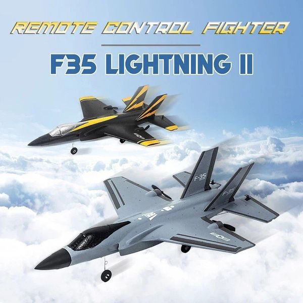 24g Rc Aircraft Fx935 FourChannel F35 Jet Electric Foam Airplane Toy Toys Regalo di compleanno per bambini 240116