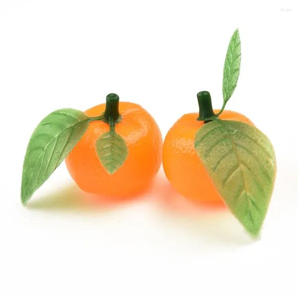 Dekorative Blumen 6,8 7,5 cm künstliche Orange für Hauspartytisch schöne Dekoration gefälschte Früchte Home Decor