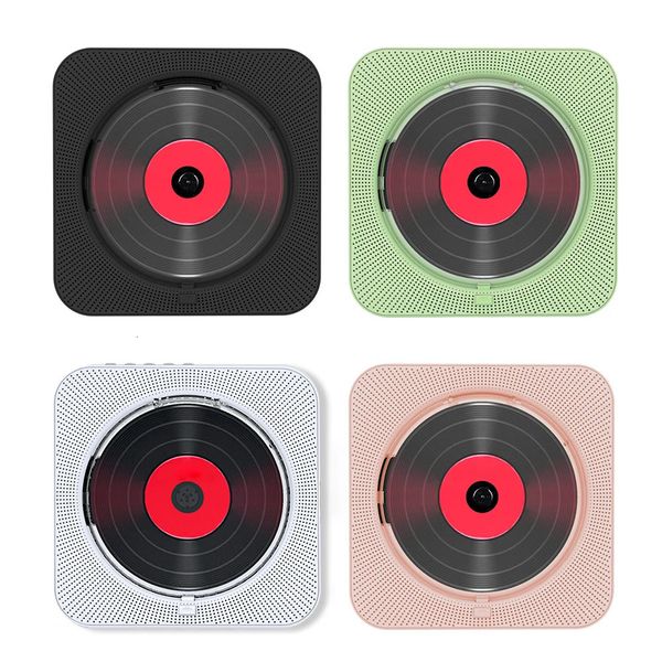 Taşınabilir CD Müzik Oyuncusu Duvar Monte Bluetooth uyumlu 5.1 3.5mm Müzik Oyuncusu FM Radyo Stereo Hoparlör CD Çalar Braket 240115