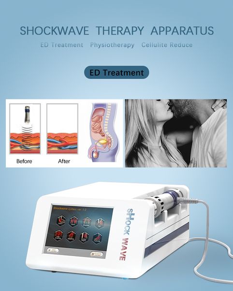 Equipamento de terapia por ondas de choque extracorpórea aprovado pela CE para ampliação do pênis masculino Máquina de terapia por ondas de choque focada médica para tratamento de alívio da dor ED