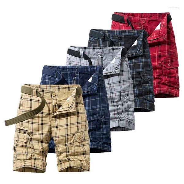 Pantaloncini da uomo Moda estiva Pantaloni casual Cargo da uomo Traspiranti Quick Dry Multi tasca Hip Hop