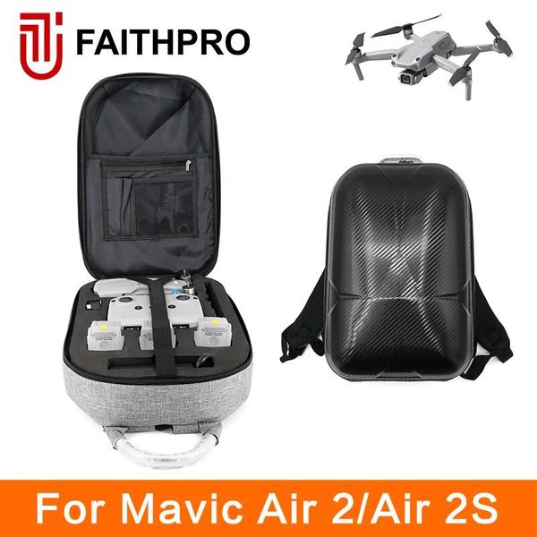 Aksesuarlar İnanç Pro Drone Çanta DJI Mavic Air 2/Air 2S Sert Kabuk Backpack Çift Fermuarı Suy Geçirme Kılıfı Stok Ücretsiz Kargo