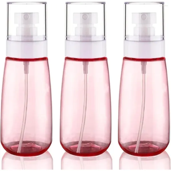 Garrafas de armazenamento 3pcs 30/60/100ml tamanho de viagem garrafa de spray de névoa fina recipientes recarregáveis para perfume óleos essenciais toners água rosa