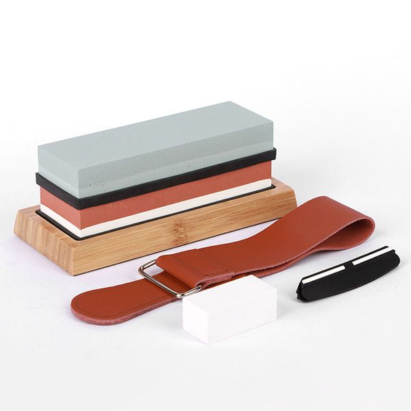 Двусторонний набор ножей для заточки белого корунда, масляный камень, комбинированный набор для кухни, дома и улицы