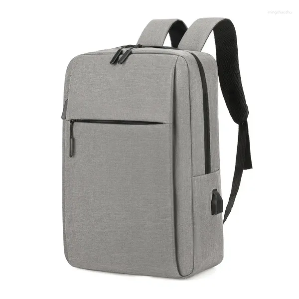 Mochila de náilon moda ao ar livre viagem commuter negócios saco de carregamento usb masculino e feminino estudantes escola livro computador