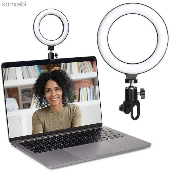 Selfie-Lichter, 6,3-Zoll-LED-Ringlichter, runde Lampe, Selfie-Live-Streaming, USB-Desktop-Clip für Youtube, MacBook, PC, Laptop, Computer, Tiktok, StreamL240116