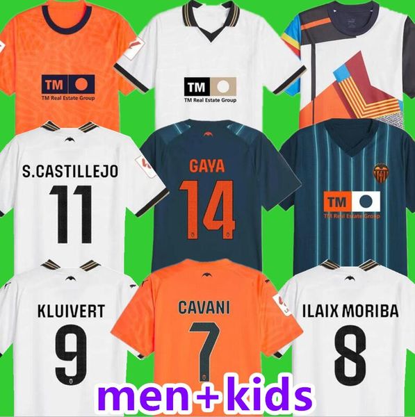 23 24 Valencias cf futbol formaları cavani guedes gameiro musah camisetas de futbol rodrigo gaya m.gomez erkekler çocuklar kit futbol gömlekleri 2023 nehir c.soler ceryshev