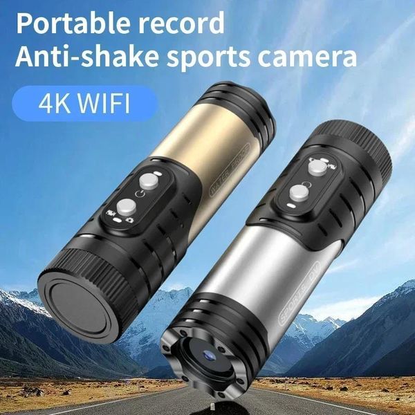 Telecamere 4K Action Camera impermeabile in bici da bici da moto Camera Anti Shake Sport DV DASH CAM CAMER WIFI WIFI CAM per auto Nuovo