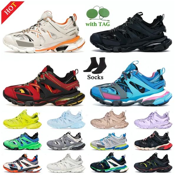 Balencaga Track Shose Designer-Schuhe Track 3 3.0 Paris Herren Damen Triple S Freizeitschuhe Plateauschuhe Nylon Bequeme und atmungsaktive Unisex-Schnürshose