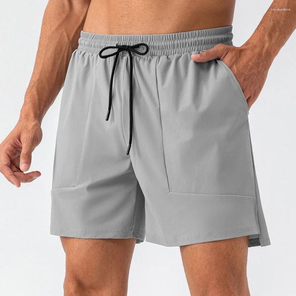 Pantaloncini da corsa vestibilità ampia per uomo allenamento palestra fitness bodybuilding jogging pantaloni corti estivi ad asciugatura rapida pantaloni sportivi da trekking maschili