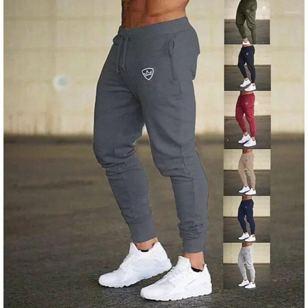 Мужские брюки 2024, весенние спортивные повседневные леггинсы для бега, персонализированные эластичные леггинсы