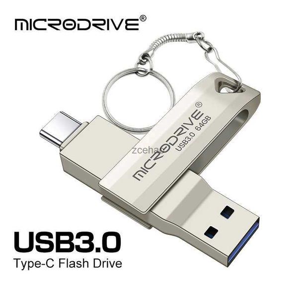 USB-Sticks 2 in 1 OTG USB-C Flash Pen Drive Metall Memory Stick USB 3.0 Flash Disk 64GB 128GB 256G USB3.0 Dual C Pendrive kostenloser Versand