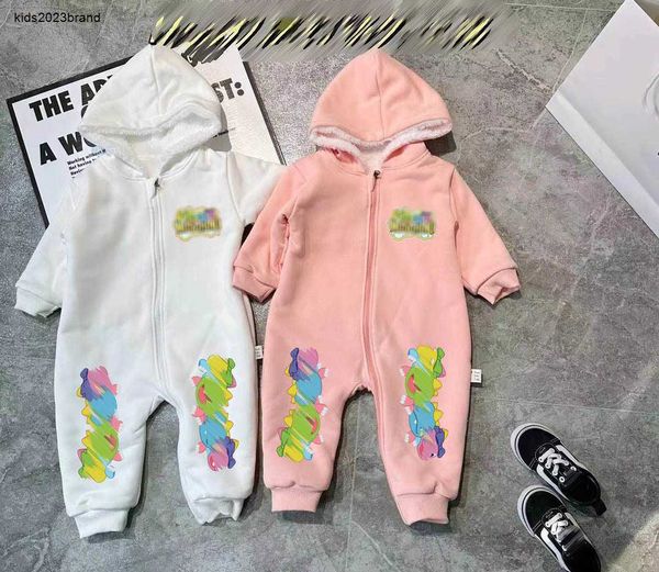 Neue Baby-Overalls für Jungen und Mädchen, Strickset, Größe 52–100, bunter Cartoon-Charakter-Muster, Krabbelanzug für Neugeborene, 10. Januar