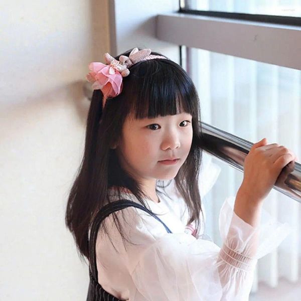 Acessórios de cabelo adorável na moda cor sólida chapelaria boneca estilo coreano bandana headwear hoop menina banda