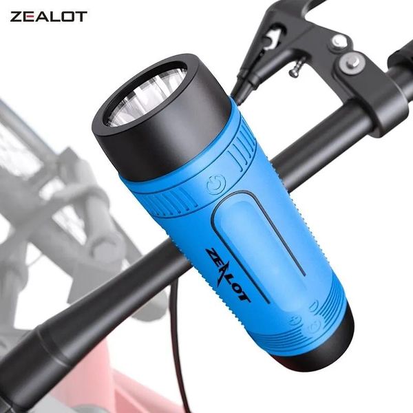 Lautsprecher ZEALOT S1 Bluetooth Lautsprecher Outdoor Fahrrad Lautsprecher Tragbare Wasserdichte Drahtlose Lautsprecher Unterstützung TF Karte + Taschenlampe + Power Bank