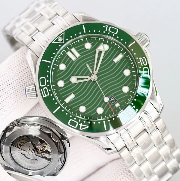 Relógio masculino designer 904l material 42mm movimento mecânico automático safira luminosa 50m à prova dwaterproof água de alta qualidade relógio casual masculino