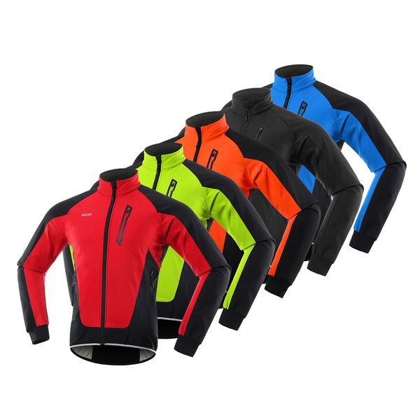 Homens jaqueta de ciclismo à prova dwindproof água à prova de vento térmica velo camisa da bicicleta mtb equitação correndo outono inverno casaco 240116