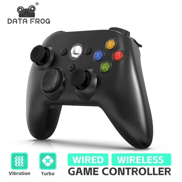 Kabelloser/kabelgebundener Controller für Xbox 360 Gamecontroller mit Dual-Vibration Turbo, kompatibel mit Xbox 360/360 Slim und PC Window 240115