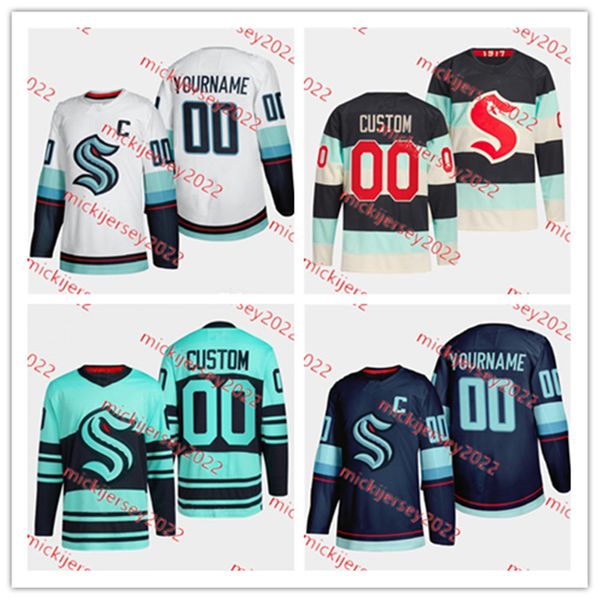 Jared McCann Chris Driedger Vince Dunn Jersey 21 Alexander Wennberg 10 Matty Beniers 95 Andre Burakovsky 22 Oliver Bjorkstrand Maglie da hockey su misura cucite da uomo