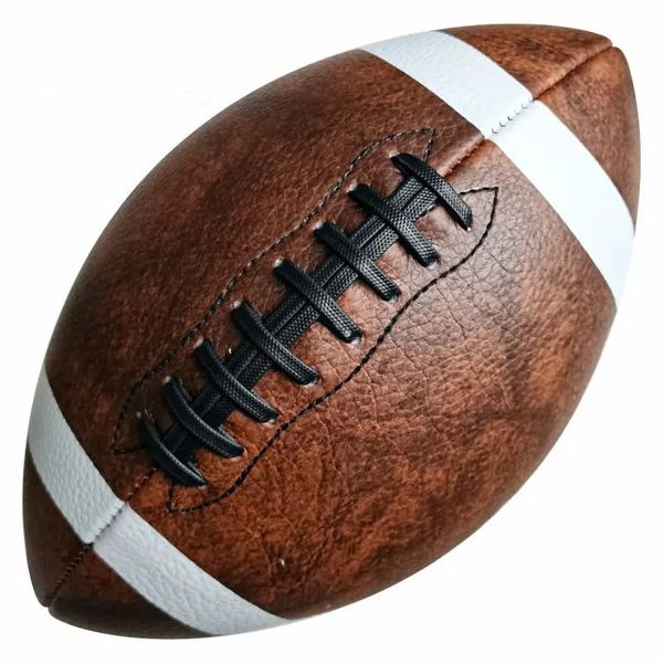 Hoge kwaliteit standaard maat 9 American Football Rugby Retro decoratiegeschenken gebruikt voor trainingsspellen volwassen kinderen 240116