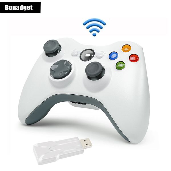 Para xbox 360/pc gamepad 2.4g controlador de jogo sem fio jogos remoto joystick 3d rocker jogo lidar com ferramentas peças 240115