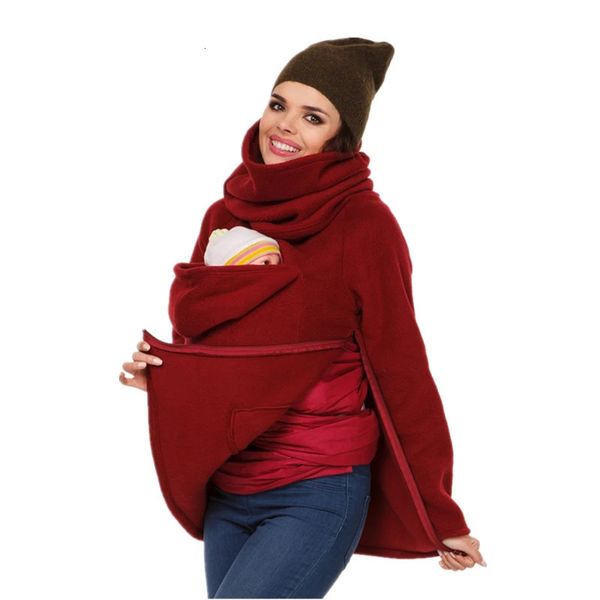Maglione multifunzionale 3 in 1 per mamma canguro Autunno Inverno Maternità Abbigliamento donna Addensato Gravidanza Indossare cappotto 240115