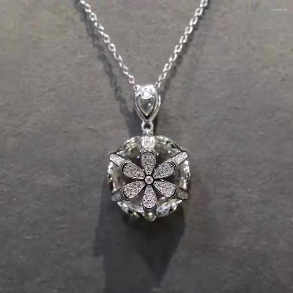 Ожерелья с подвесками CAOSHI, необычное ожерелье с цветком для женщин, нежный дизайн, аксессуары, подарки для подружек невесты, элегантные женские свадебные украшения