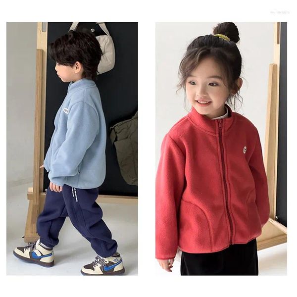 Casaco para baixo meninos e meninas outono inverno mais veludo jaqueta quente 2-9 anos de idade coreano casual luz 2024 moda roupas infantis