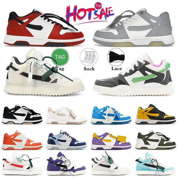 OFF-WHITE Out Of Office OOO Low Tops off white offwhite off whitesdesigner shoes 【code ：L】Plattform Weiß Low Out Of Office Sneaker Mid Top Schwamm Designer Freizeitschuhe Aus