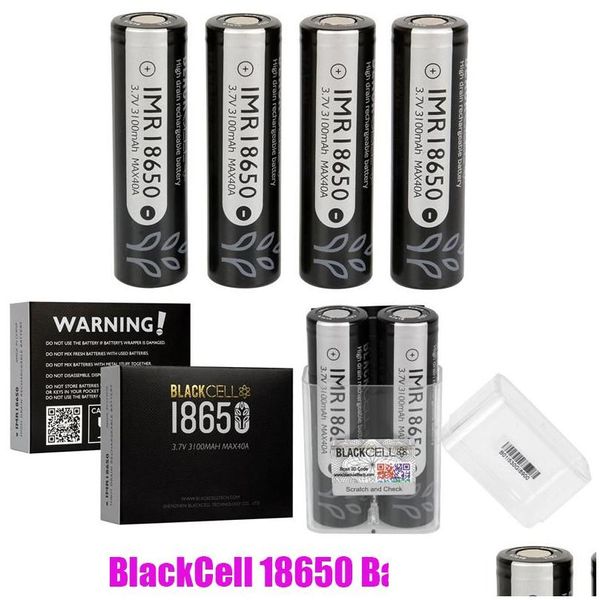 Batterien Original Blackcell Imr 18650 Batterie 3100 mAh 3000 mAh 3500 mAh 40 A 3,7 V Imr18650 Lithium Authentic Drop Delivery Electronics C Ot19A