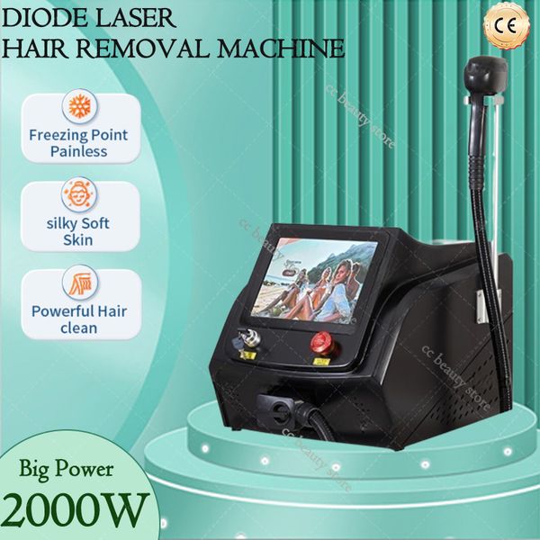 Macchina professionale per la depilazione laser a diodi 808 808nm 755nm 1064nm 3 lunghezze d'onda laser per depilazione permanente Attrezzature per salone di bellezza