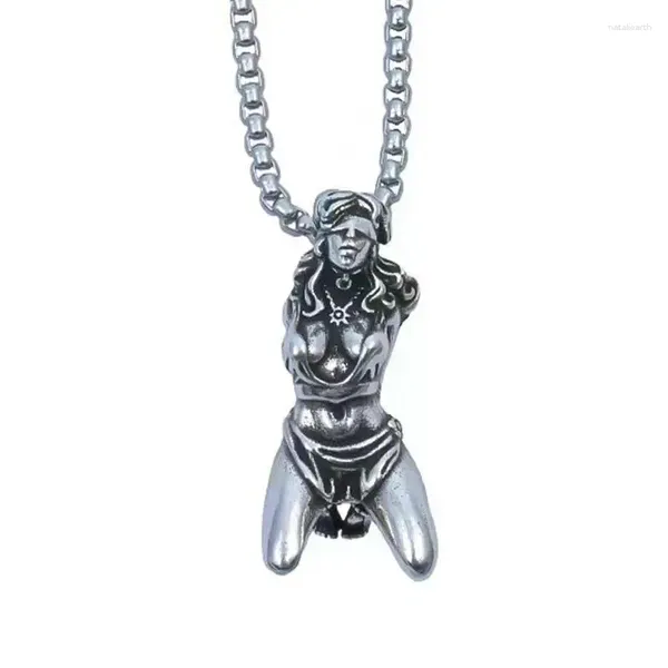 Anhänger-Halsketten Leidende Göttin-Halskette Gebundene Aussage Religiöser Schmuck Retro-Amulett-Symbol
