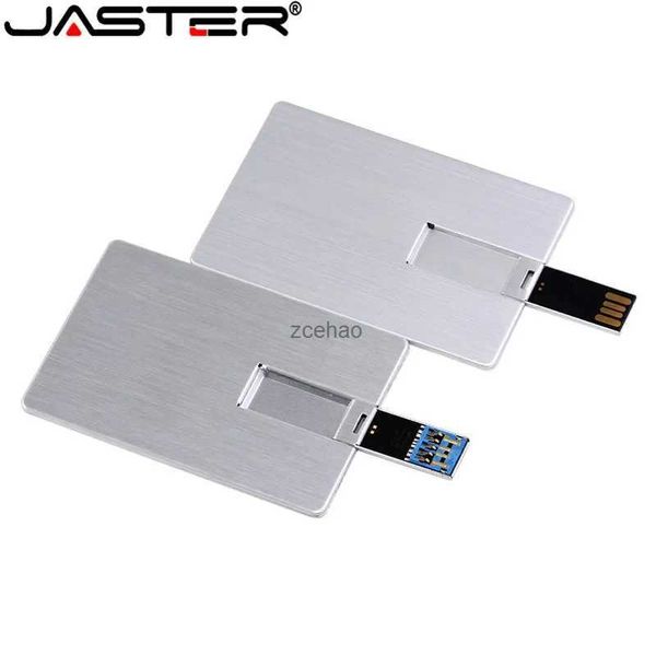 USB-Flash-Laufwerke JASTER USB-Flash-Laufwerke 4 GB 8 GB 16 GB 32 GB 64 GB Metall-Stiftlaufwerk Werbegeschenk USB-Stick-Karte Kostenlose benutzerdefinierte Für Laptop-U-Disk