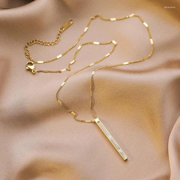 Collane con ciondolo Corea del Sud Moda classica squisita lusso di alta qualità in acciaio al titanio fritillary collana regalo banchetto gioielli da donna