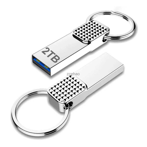 Unidades flash usb de alta velocidade usb 3.0 2tb pen drive 1tb metal cle usb flash drives 512gb pendrive portátil ssd memoria usb vara presente frete grátis