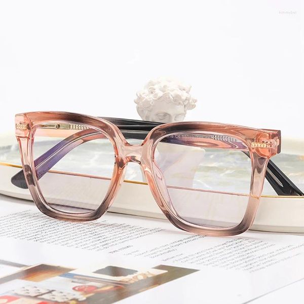 Sonnenbrillenrahmen Mode Frauen Brillengestell Optische verschreibungspflichtige Brillen TR-90 Kunststoff Vollrand Flexible Brillen Mann und Frau Bunt
