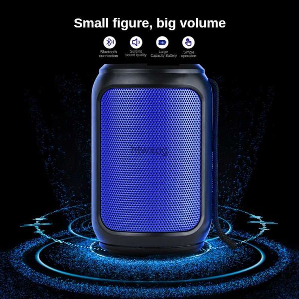 Tragbare Lautsprecher A3 Kleiner tragbarer drahtloser Bluetooth-Lautsprecher Wasserdichter Heim-FM-Mini-Multifunktions-3D-Surround-Subwoofer mit Membran-Audio YQ240116