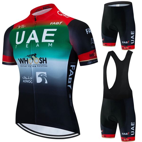 UAE Radfahren Kleidung Herren Bluse Männlich Set Jacke Jersey Tricuta Mann Anzug Outfit Sport MTB Kleidung Uniform Bib Bikes Hosen 240116