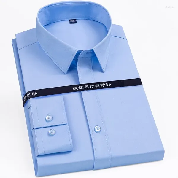 Мужские классические рубашки высокого качества, большие размеры S-8XL, мужские классические приталенные классические рубашки с длинными рукавами, элегантные деловые рубашки для мужчин, блузки, одежда