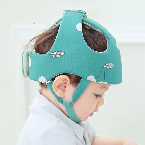 Casco di sicurezza per bambini Cappello di protezione per la testa Cappello anticaduta per bambini I bambini imparano a camminare Cappellino protettivo regolabile Copricapo 240116