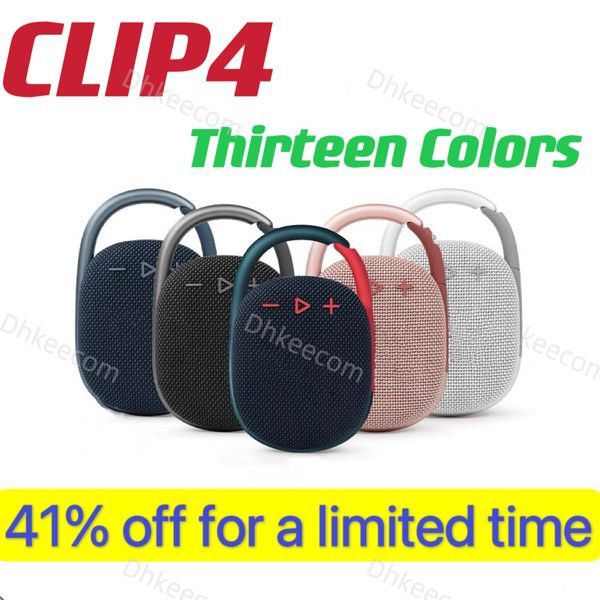 Altoparlanti portatili CIP4 Wireless Bluetooth Tredici colori Sport Fibbia appesa Scheda di inserimento Mini altoparlanti Subwoofer a tredici colori Musica Altoparlante esterno