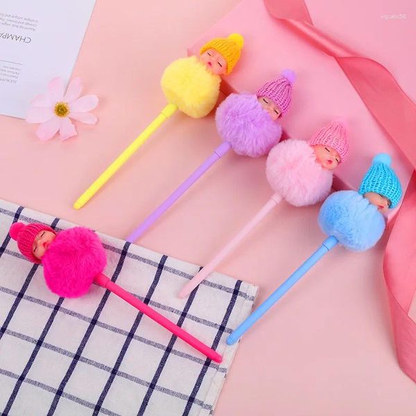 Pc Candy Peluche Bambola Gel Penna Roller Scuola Forniture per ufficio Cancelleria Cute Kawaii Creative Lovely Sweet Pens