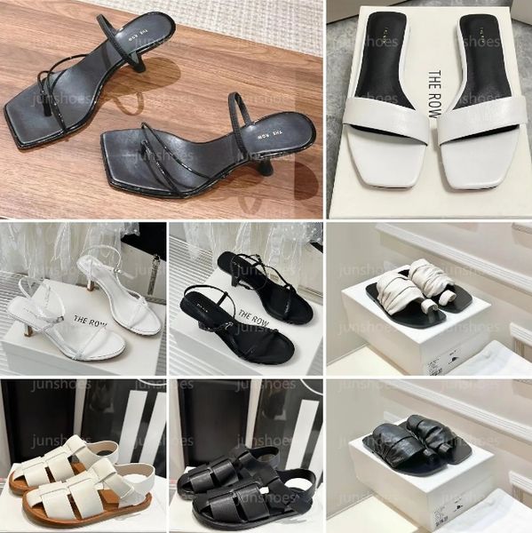 Designer-Slingback-Sandalen aus Leder mit Schleife für Damen, nackte Ledersandalen, modische Ledersandalen mit Hakenschlaufe, luxuriöse, schokoladenbraune Leder-Flats, Schuhe Größe 35–40