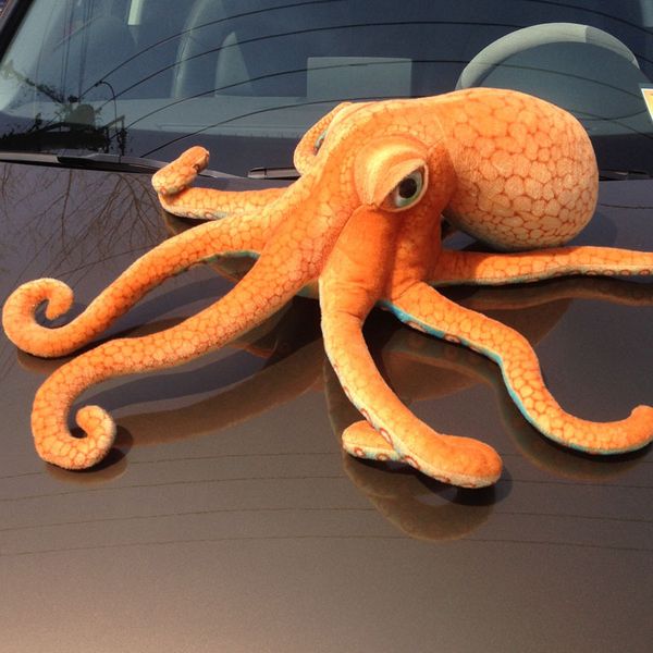 Lebensechte Oktopus-Plüschtier-Kuscheltier-Wurfkissen-Meeresboden-Tintenfisch-Puppe, Heim-Sofa-Dekoration, Mitbringsel